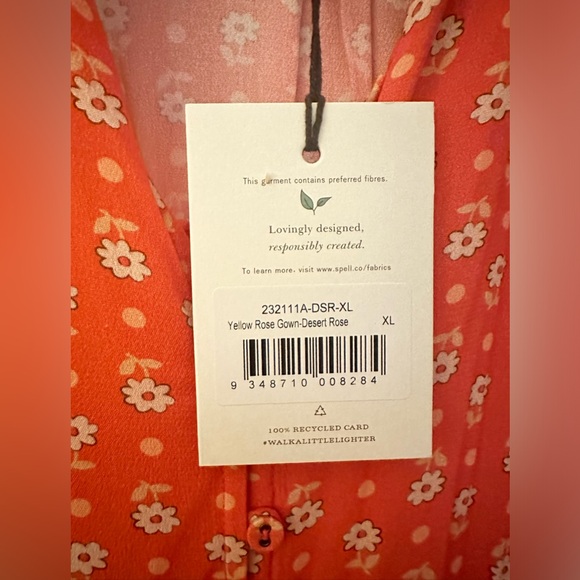 Spell and Gypsy Yellow Rose Gown in desert rose - Picture 4 of 5